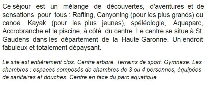 Le-Centre - Séjours Eté - Aubenas - Ardèche - Le Temps Des Copains - LTC