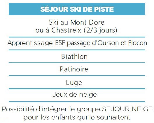 Activite 2 - Sejours Hiver - Auvergne - La Bourboule - Le Temps Des Copains LTC Activite 2 - Sejours Hiver - Auvergne - La Bourboule - Le Temps Des Copains LTC
