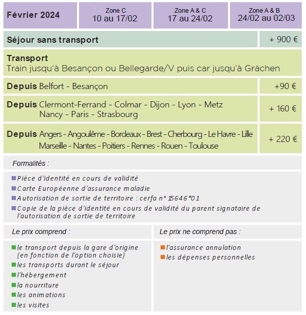 Dates et Tarifs - Séjours Hiver - Grachen - Suisse - Le Temps Des Copains LTC Dates et Tarifs - Séjours Hiver - Grachen - Suisse - Le Temps Des Copains LTC